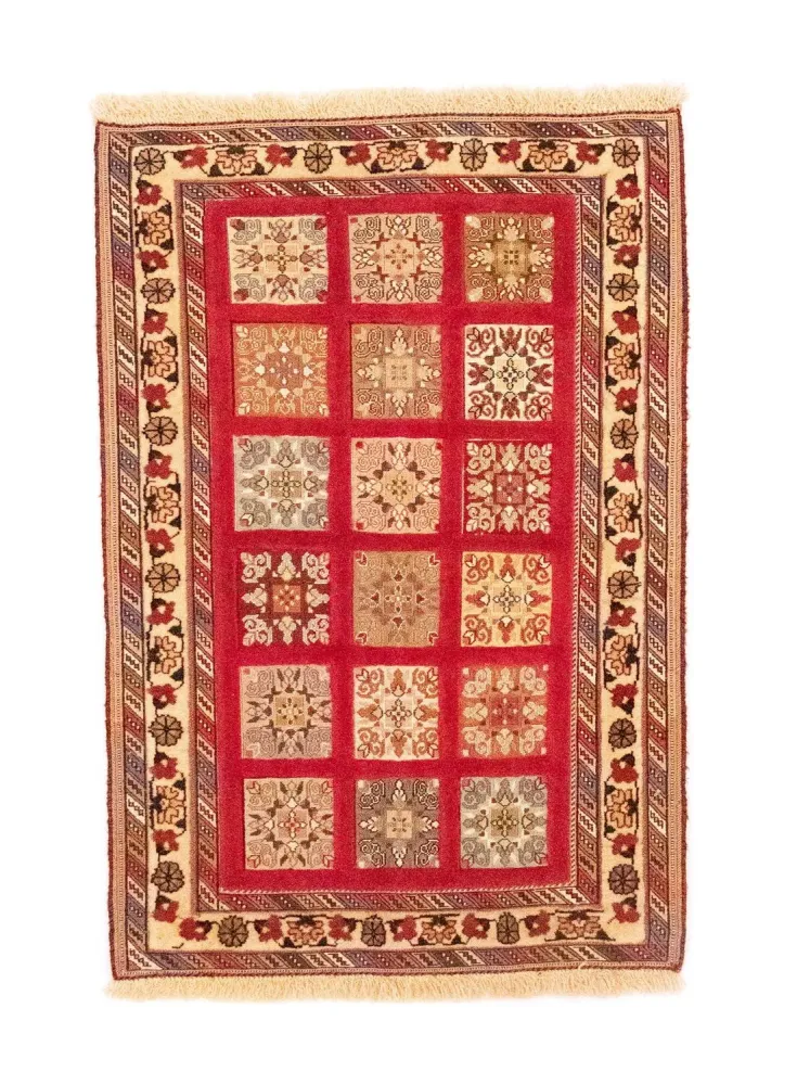 Persisk teppe - Nomadisk - 121 x 81 cm - rød
