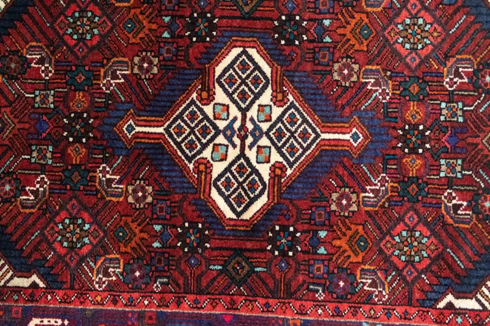 Persisk teppe - Nomadisk - 121 x 80 cm - blå