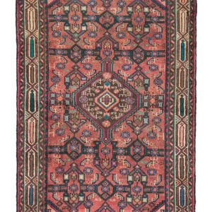 Persisk teppe - Nomadisk - 124 x 80 cm - lys rød