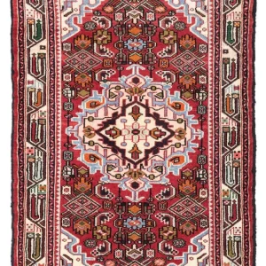 Persisk teppe - Nomadisk - 125 x 80 cm - rød
