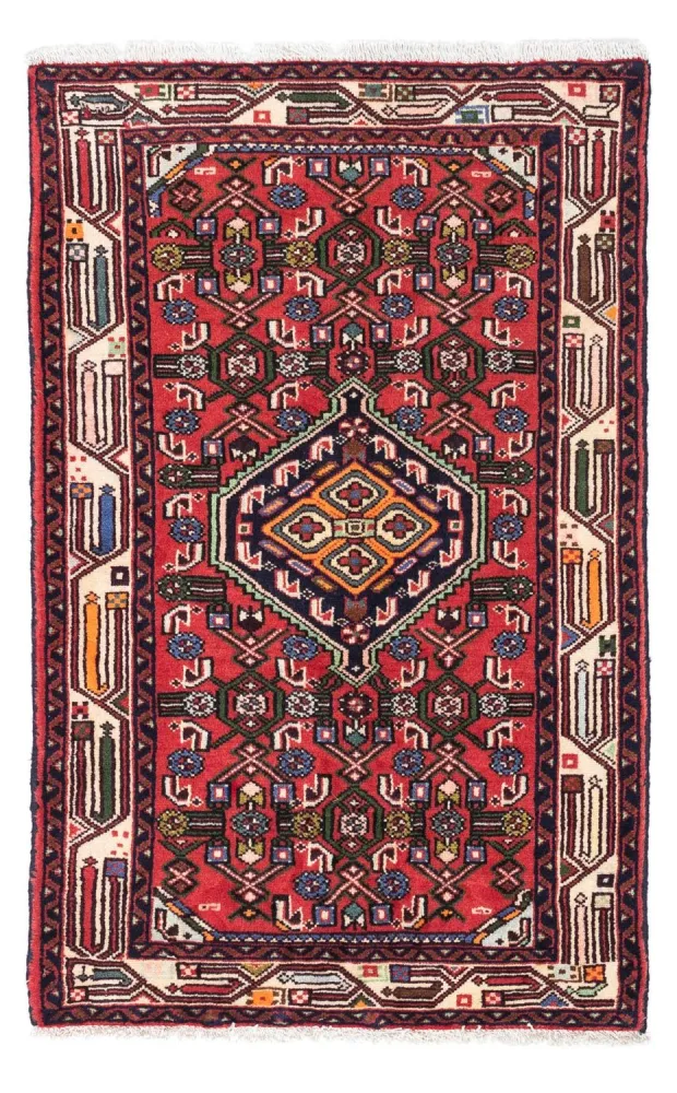 Persisk teppe - Nomadisk - 125 x 80 cm - rød