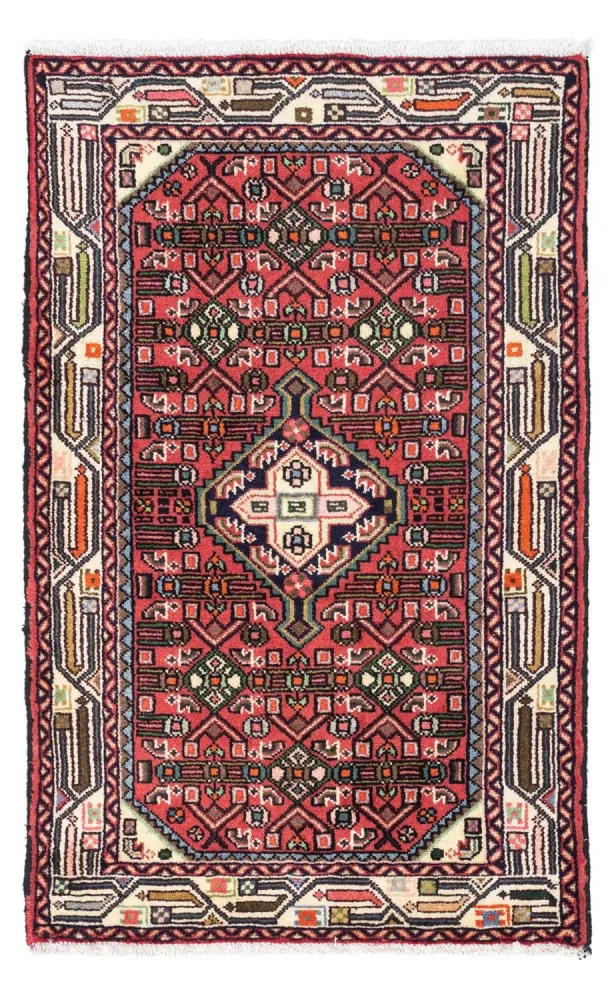 Persisk teppe - Nomadisk - 125 x 80 cm - rød