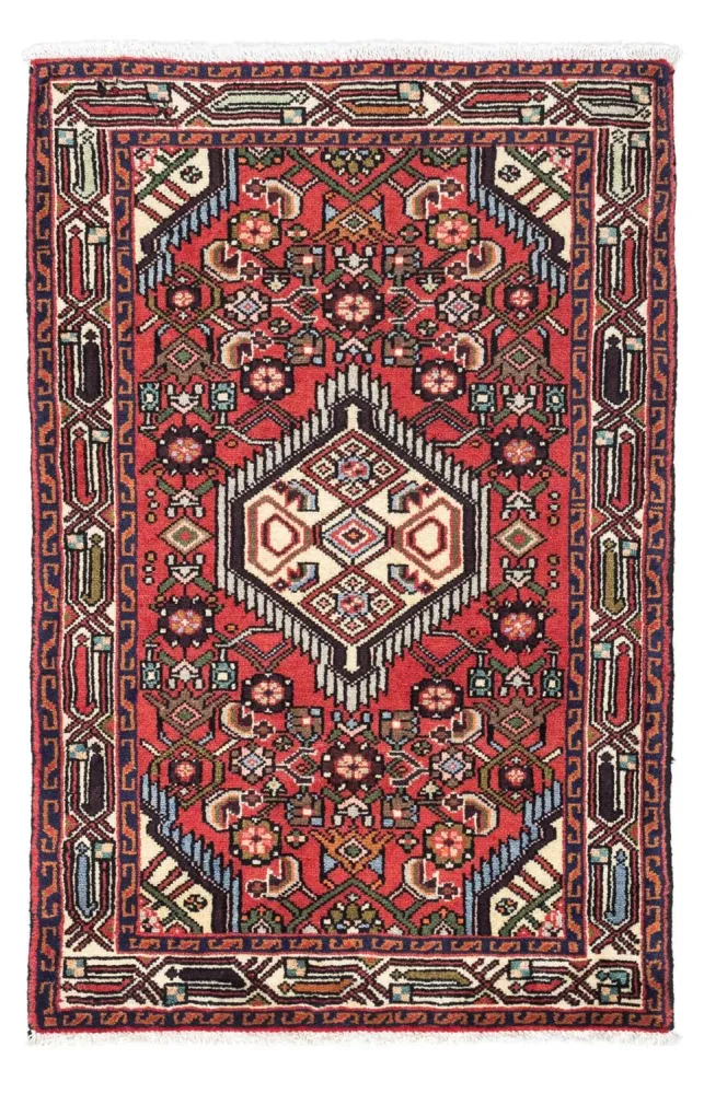 Persisk teppe - Nomadisk - 125 x 80 cm - rød