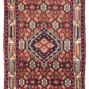 Persisk teppe - Nomadisk - 125 x 80 cm - rød