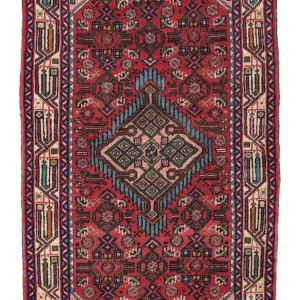 Persisk teppe - Nomadisk - 125 x 81 cm - rød