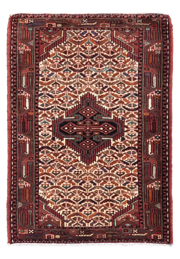 Persisk teppe - Nomadisk - 125 x 80 cm - beige