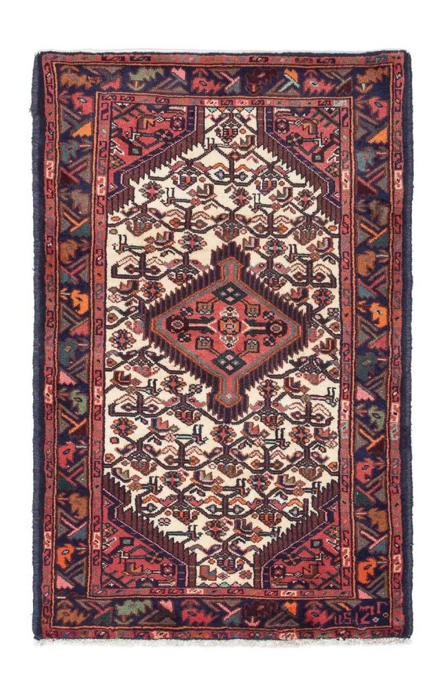 Persisk teppe - Nomadisk - 125 x 80 cm - beige