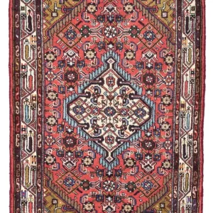 Persisk teppe - Nomadisk - 125 x 80 cm - lys rød