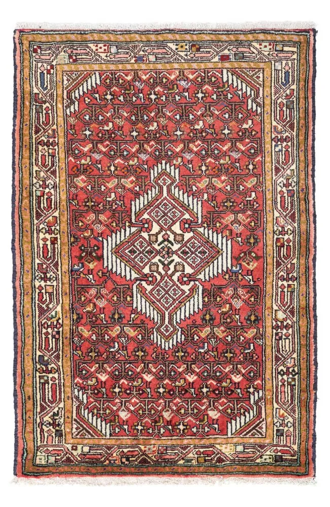 Persisk teppe - Nomadisk - 125 x 80 cm - lys rød