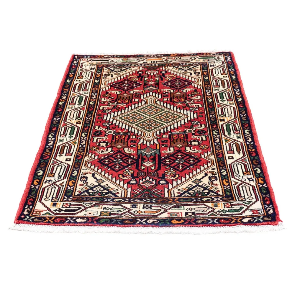 Persisk teppe - Nomadisk - 125 x 80 cm - lys rød