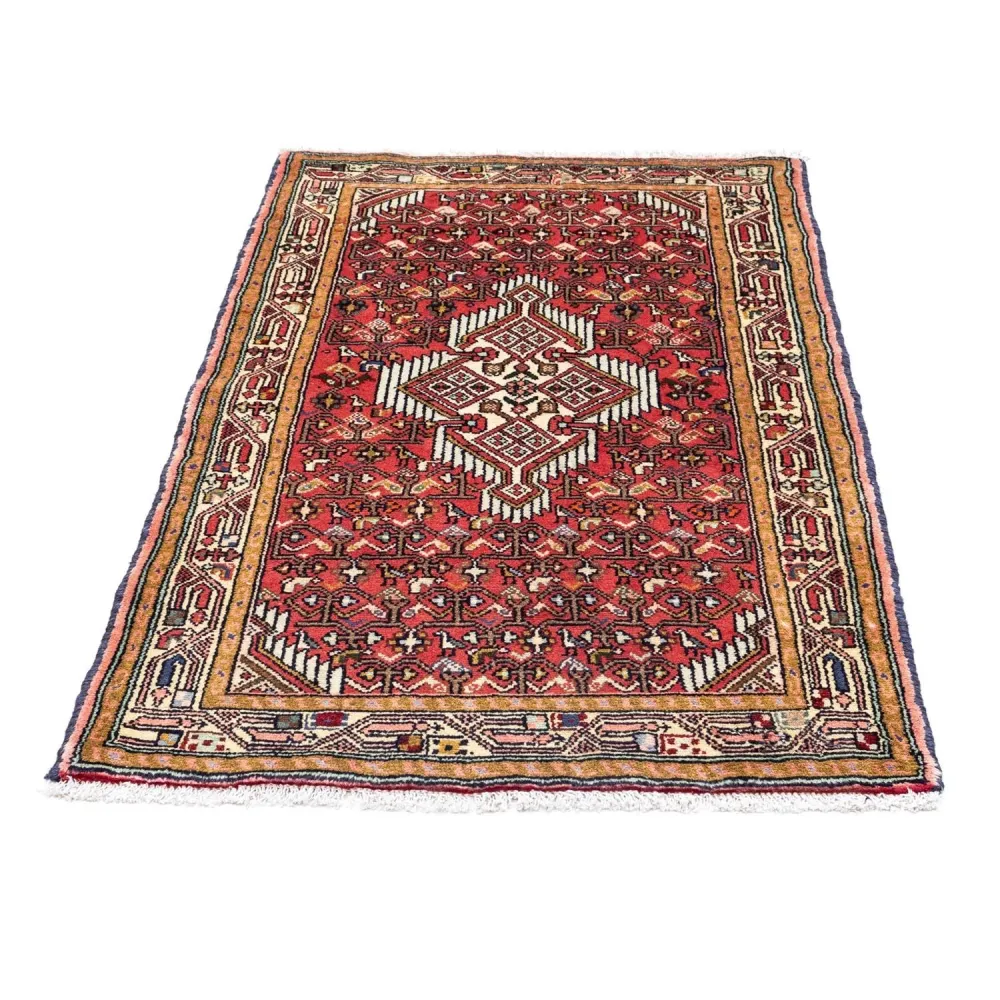 Persisk teppe - Nomadisk - 125 x 80 cm - lys rød