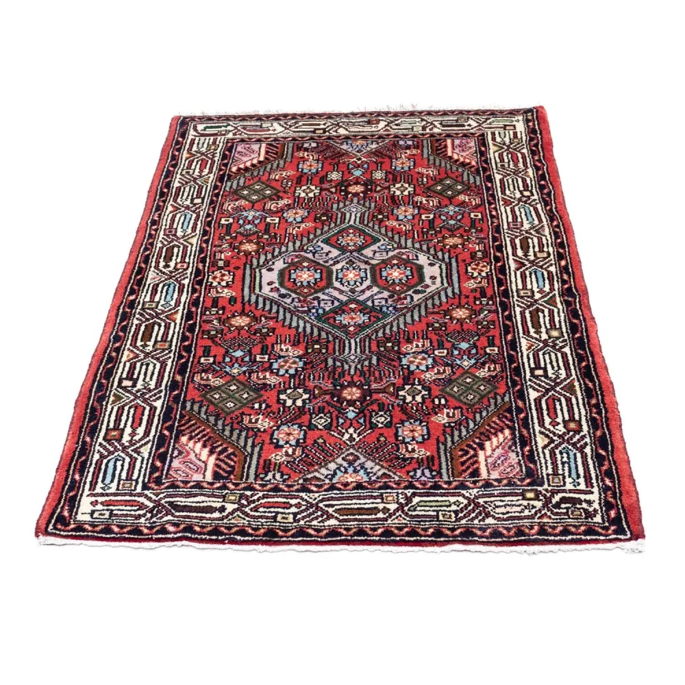 Persisk teppe - Nomadisk - 125 x 80 cm - lys rød