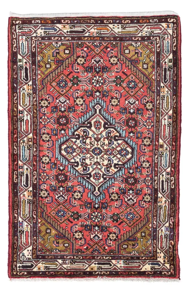 Persisk teppe - Nomadisk - 125 x 80 cm - lys rød
