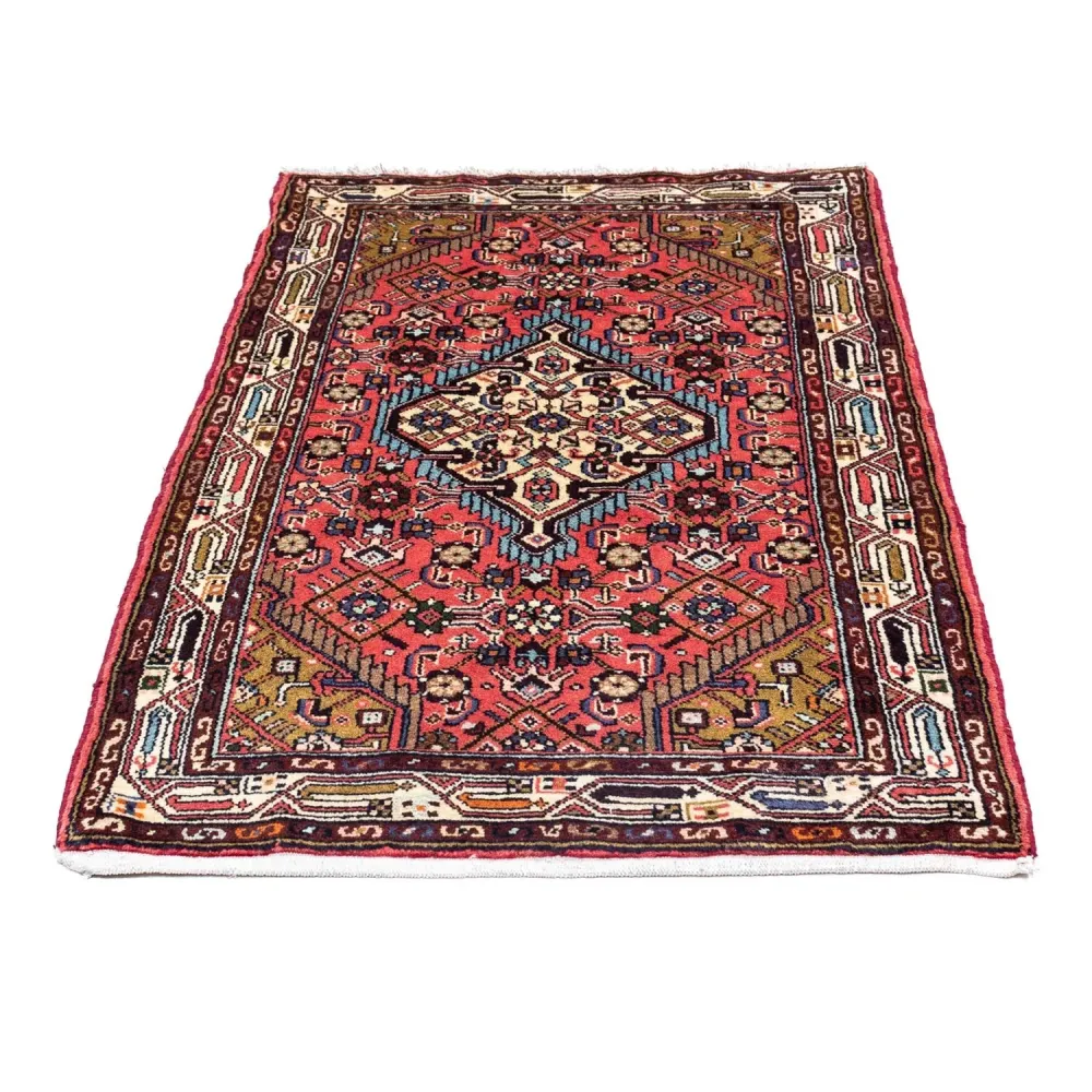Persisk teppe - Nomadisk - 125 x 80 cm - lys rød