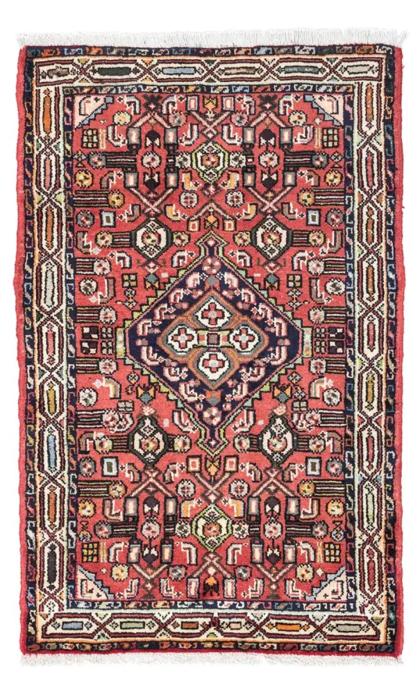 Persisk teppe - Nomadisk - 125 x 80 cm - lys rød