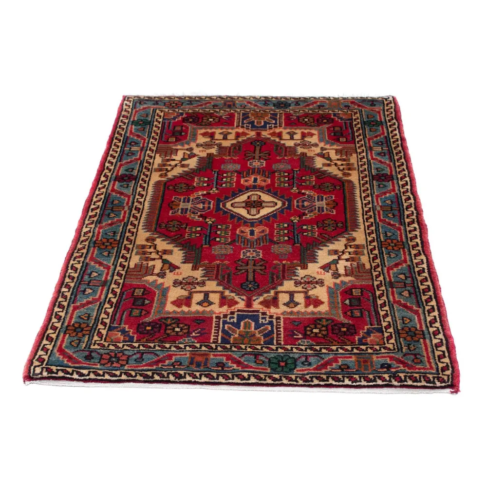 Persisk teppe - Nomadisk - 125 x 83 cm - mørk rød