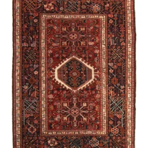 Persisk teppe - Nomadisk - 130 x 100 cm - flerfarget