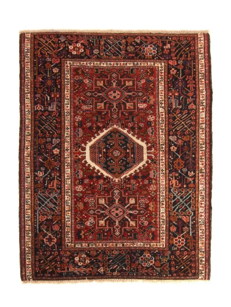 Persisk teppe - Nomadisk - 130 x 100 cm - flerfarget