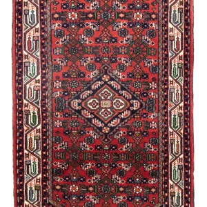 Persisk teppe - Nomadisk - 130 x 83 cm - rød