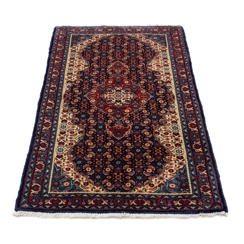 Persisk teppe - Nomadisk - 135 x 67 cm - mørkeblå