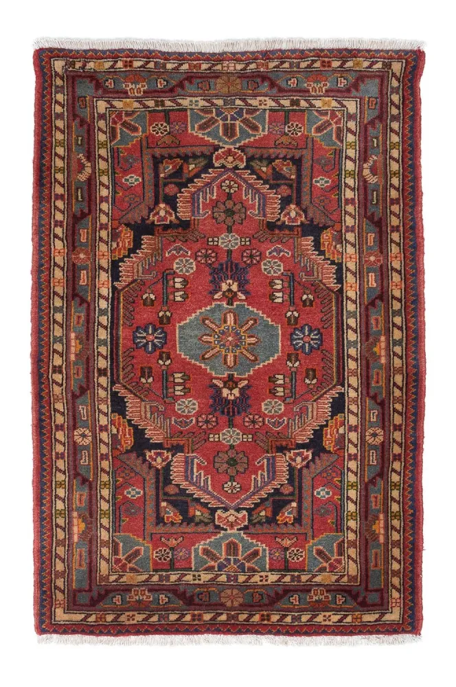 Persisk teppe - Nomadisk - 136 x 91 cm - rød