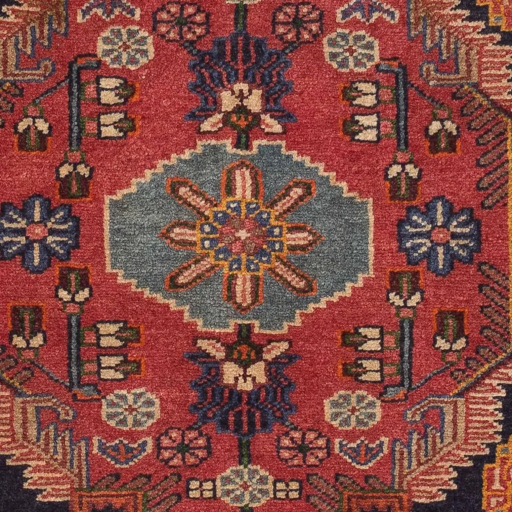 Persisk teppe - Nomadisk - 136 x 91 cm - rød