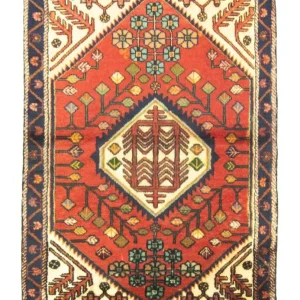 Persisk teppe - Nomadisk - 143 x 106 cm - oransje