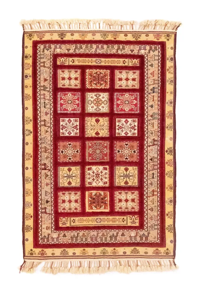 Persisk teppe - Nomadisk - 148 x 105 cm - rød