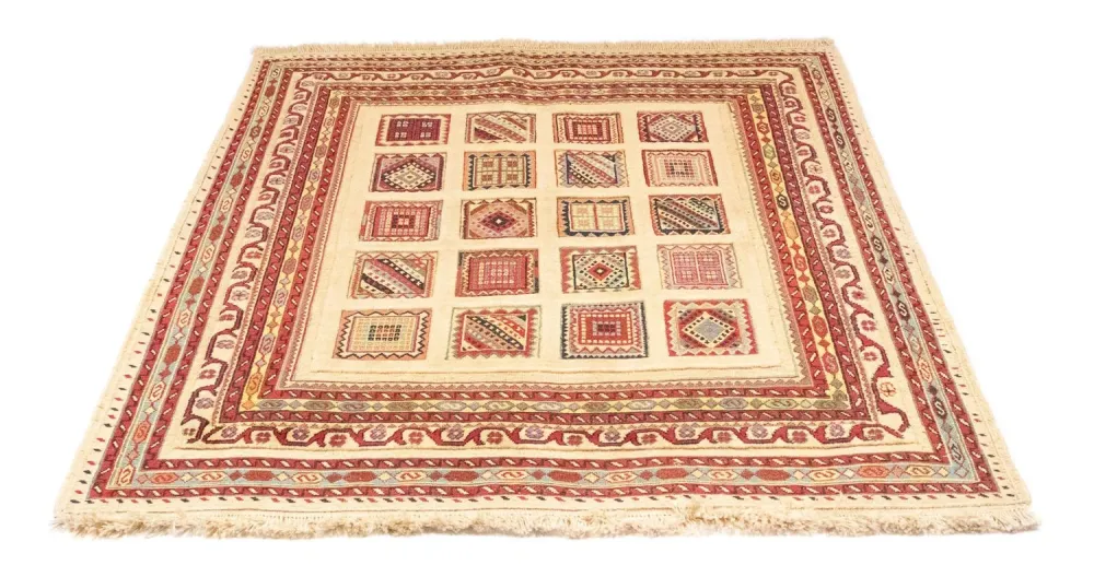 Persisk teppe - Nomadisk - 149 x 121 cm - rød