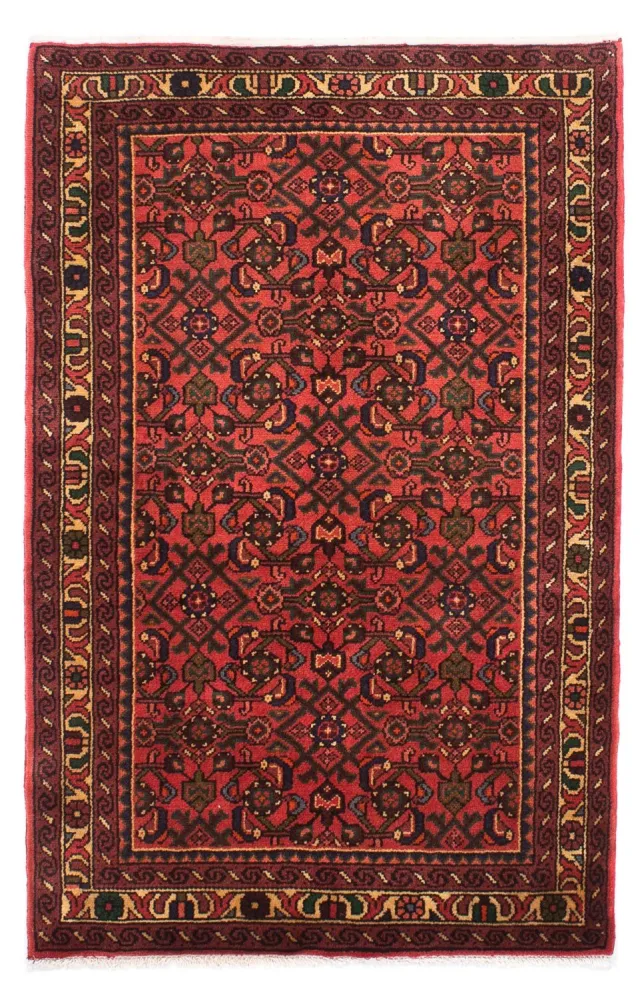 Persisk teppe - Nomadisk - 160 x 115 cm - mørk rød