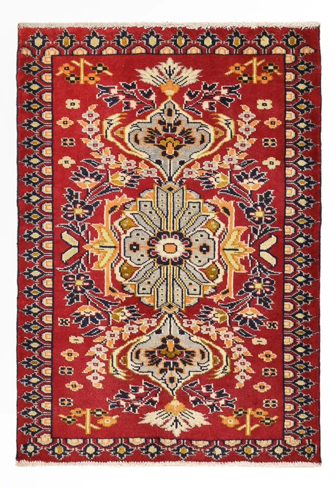 Persisk teppe - Nomadisk - 91 x 62 cm - rød