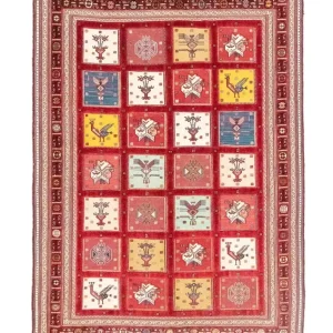 Persisk teppe - Nomadisk - 170 x 120 cm - rød