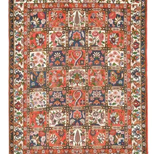 Persisk teppe - Nomadisk - 192 x 140 cm - flerfarget