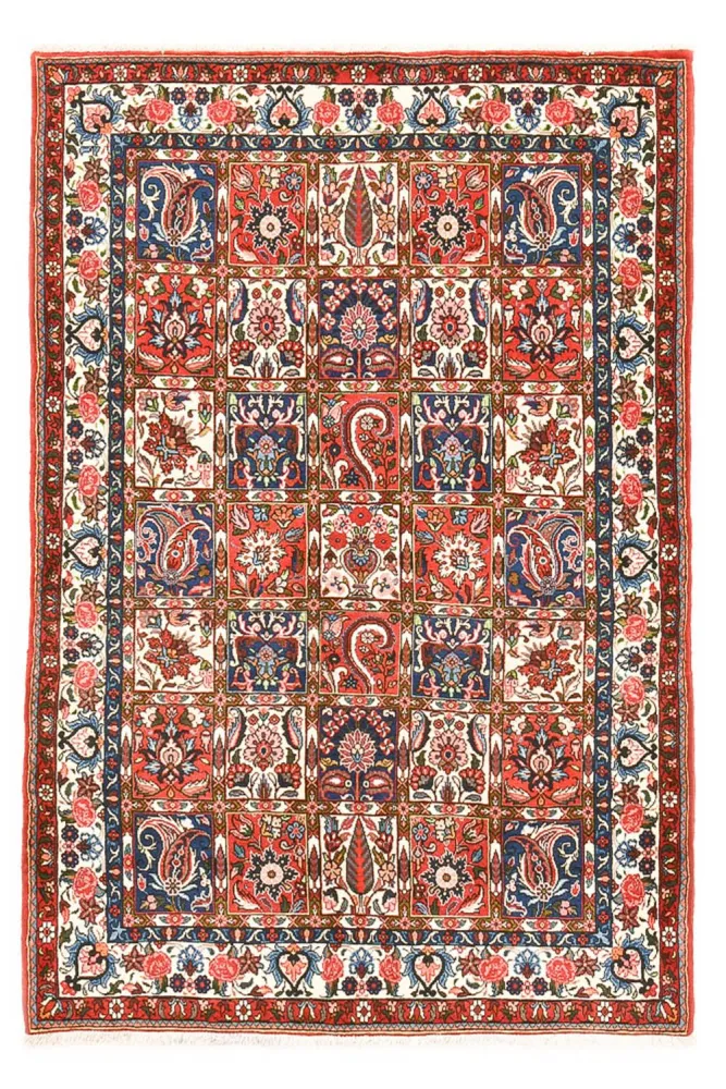 Persisk teppe - Nomadisk - 196 x 133 cm - flerfarget