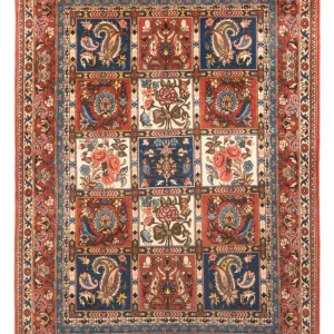 Persisk teppe - Nomadisk - 198 x 135 cm - flerfarget