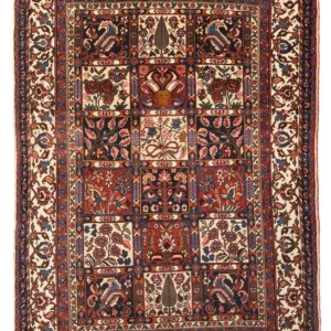 Persisk teppe - Nomadisk - 200 x 138 cm - flerfarget