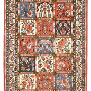 Persisk teppe - Nomadisk - 200 x 138 cm - flerfarget