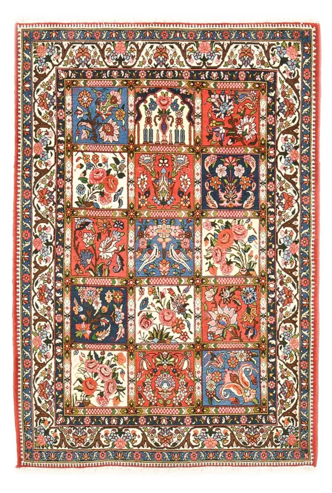 Persisk teppe - Nomadisk - 200 x 138 cm - flerfarget