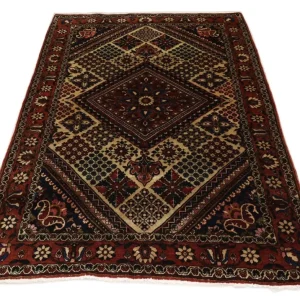 Persisk teppe - Nomadisk - 204 x 142 cm - mørk rød