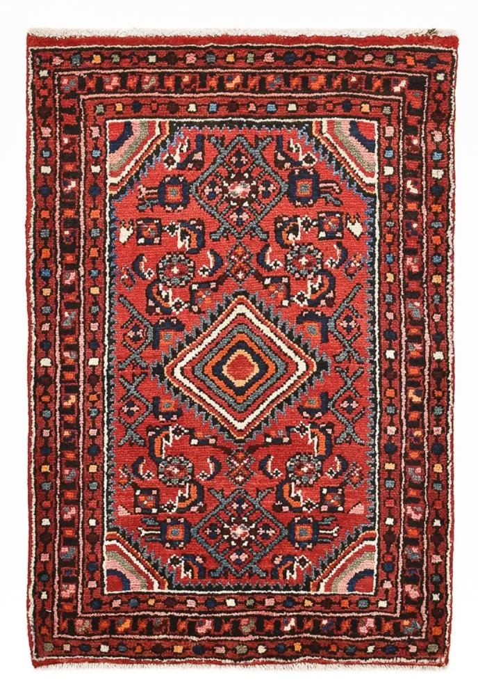 Persisk teppe - Nomadisk - 85 x 60 cm - rød