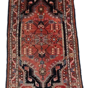 Persisk teppe - Nomadisk - 206 x 116 cm - mørkeblå