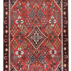 Persisk teppe - Nomadisk - 210 x 130 cm - rød