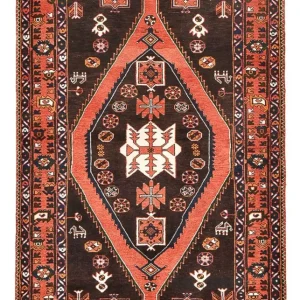 Persisk teppe - Nomadisk - 210 x 138 cm - flerfarget