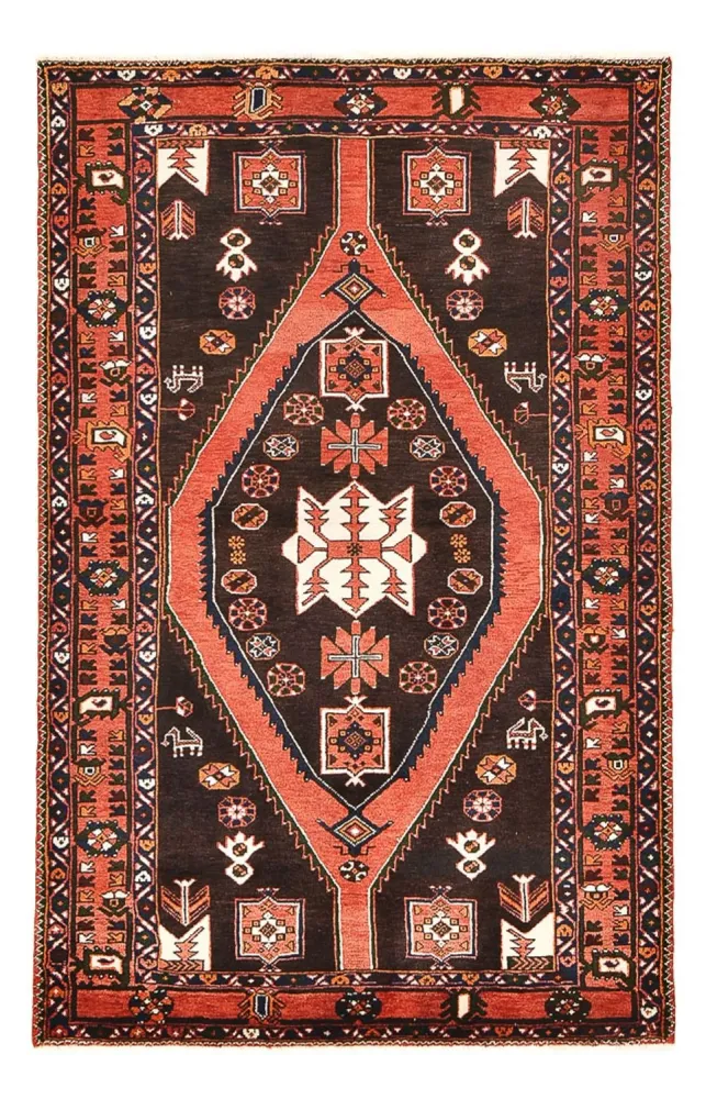 Persisk teppe - Nomadisk - 210 x 138 cm - flerfarget