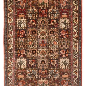 Persisk teppe - Nomadisk - 210 x 140 cm - flerfarget