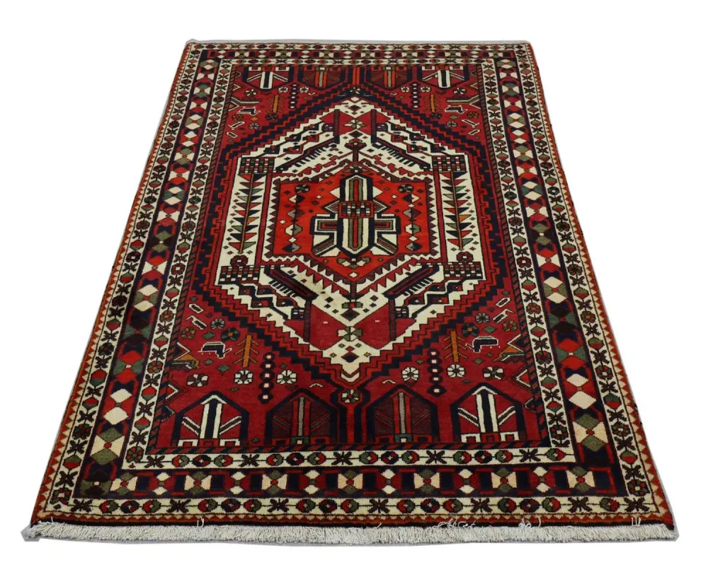Persisk teppe - Nomadisk - 210 x 149 cm - rød