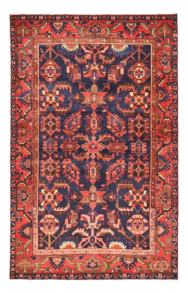 Persisk teppe - Nomadisk - 211 x 132 cm - flerfarget