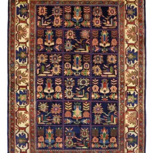 Persisk teppe - Nomadisk - 214 x 160 cm - flerfarget