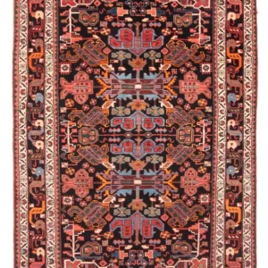 Persisk teppe - Nomadisk - 215 x 135 cm - mørkeblå