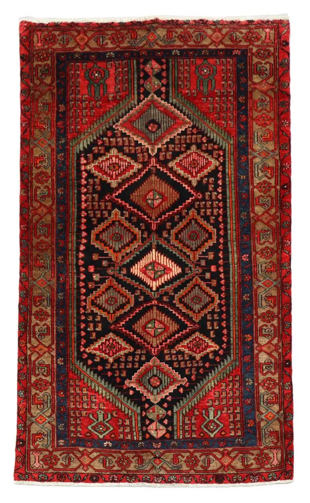 Persisk teppe - Nomadisk - 217 x 138 cm - svart